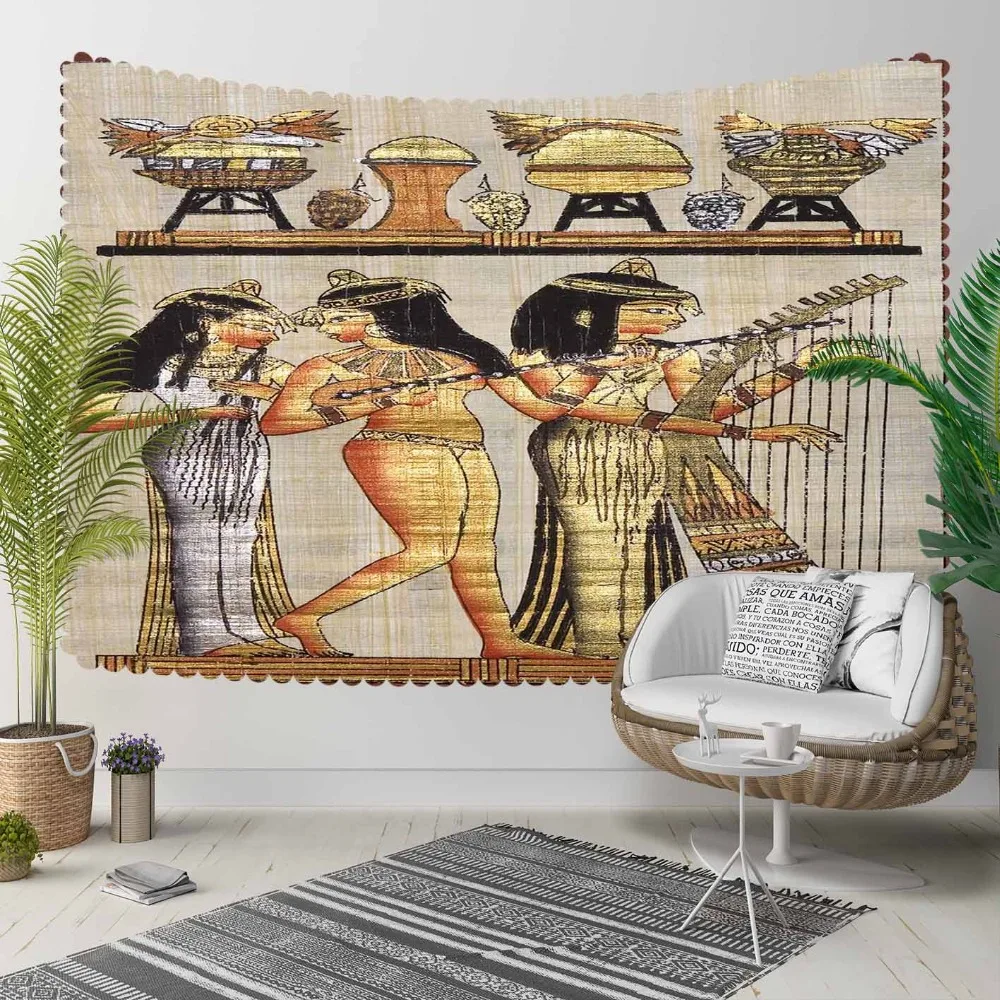 

Else Brown Yellow Egypt Persian Authentic Tribal 3D Print Decorative Hippi Bohemian Wall Hanging Landscape Tapestry Wall Art