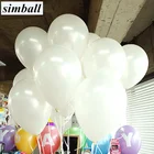Белые воздушные шары 10 шт.лот, 10-дюймовые латексные воздушные шары, надувные воздушные шары, воздушные шары для детского дня рождения вечерние украшения для свадьбы