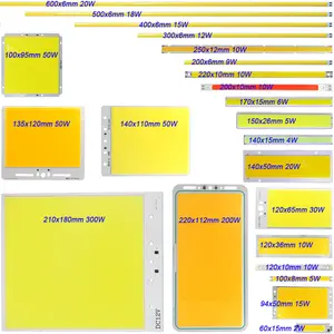 DC 12 В COB лампа светодиодный чип светильник 2 Вт-300 Вт модуль COB все размеры теплый естественный холодный белый красный зеленый синий цвет светодиодный ная лампа для DIY