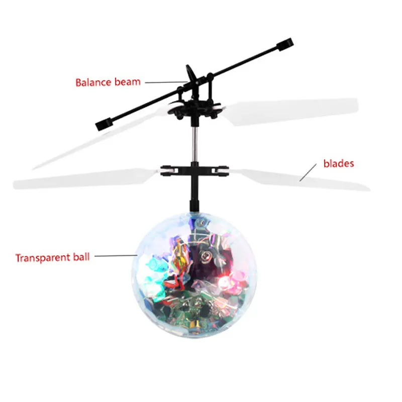 игрушки летающий шар Rc полет игрушка RC мяч мини Хели Drone свет вертолет