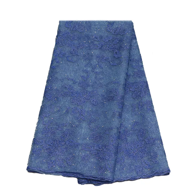 Beautiful Off White Color High Quality Nigerian Lace Fabrics For Wedding 2018 Latest African French Fabric with Rhinestones | Дом и сад