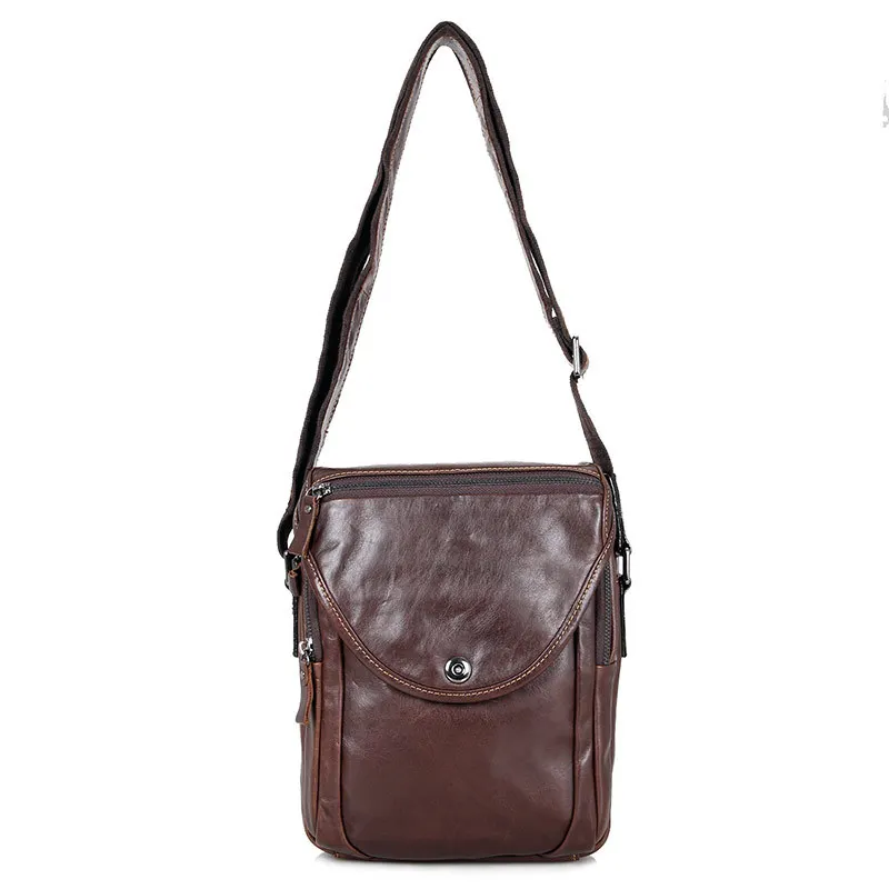 Мужские сумки-мессенджеры из коровьей кожи деловая Повседневная винтажная