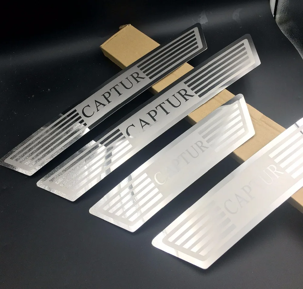 

case new for Renault Captur 2014-2016 door sill stainless steel 4pcs/set accessories Renault styling