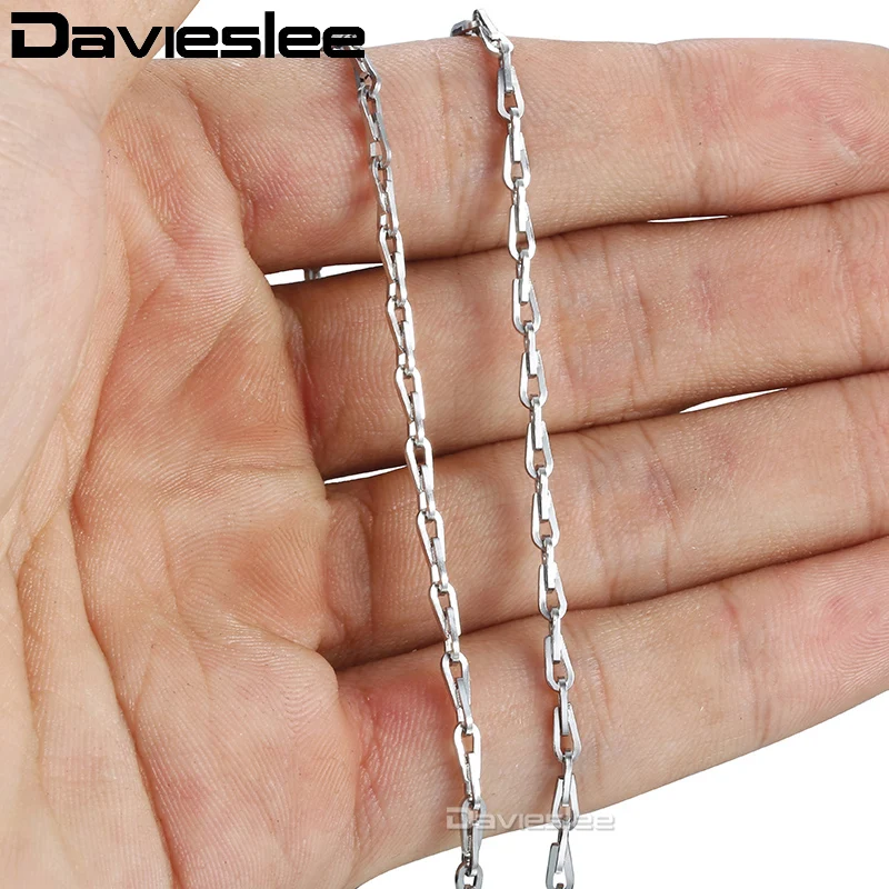 Davieslee тонкое мужское женское ожерелье цепочка модные ювелирные изделия из