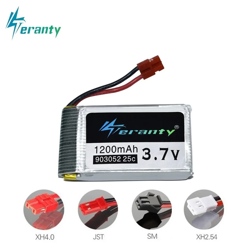 3 7 V 1200mAh 903052 25c Lipo батарея для H11C H11WH HQ898B вертолет/самолеты v батареи 1