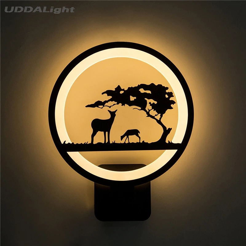 Настенный светильник 12 Вт черный акриловый настенный для спальни|led wall light|wall lightled