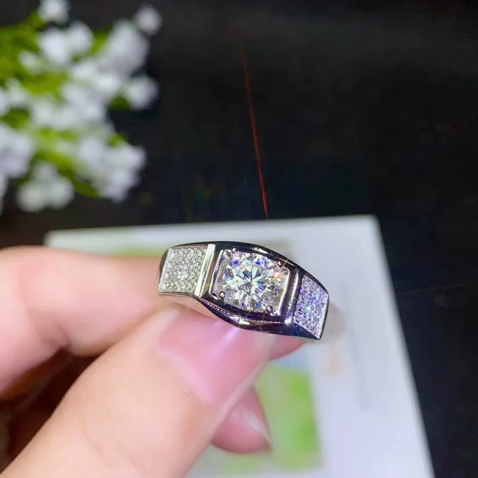 Мужское кольцо с бриллиантами KJEAXCMY Boutique Jewelry инкрустированное натуральным