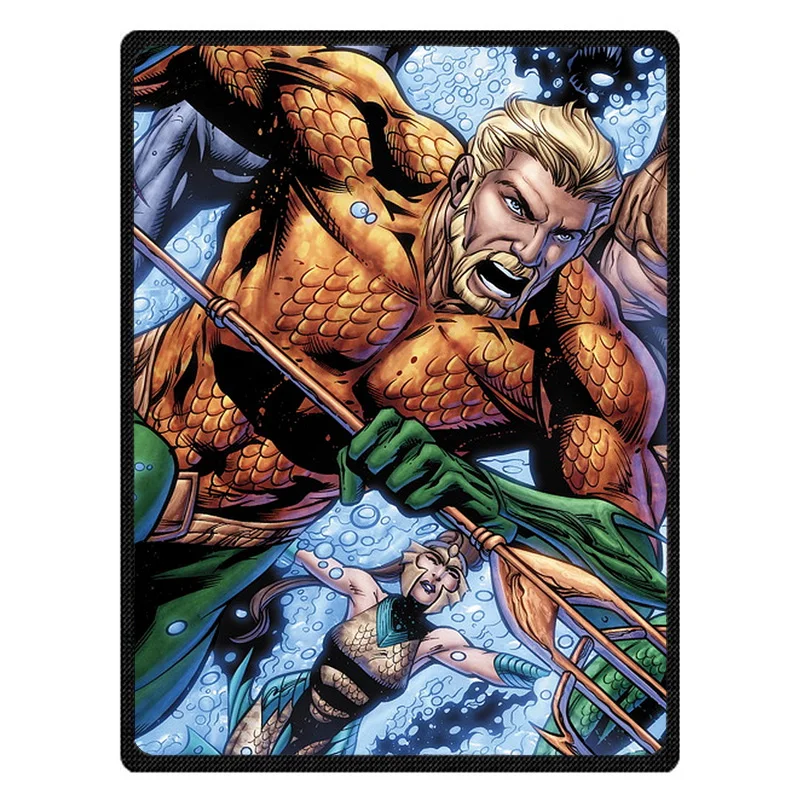 Aquaman теплое Флисовое одеяло супер мягкая фланелевая Манта для