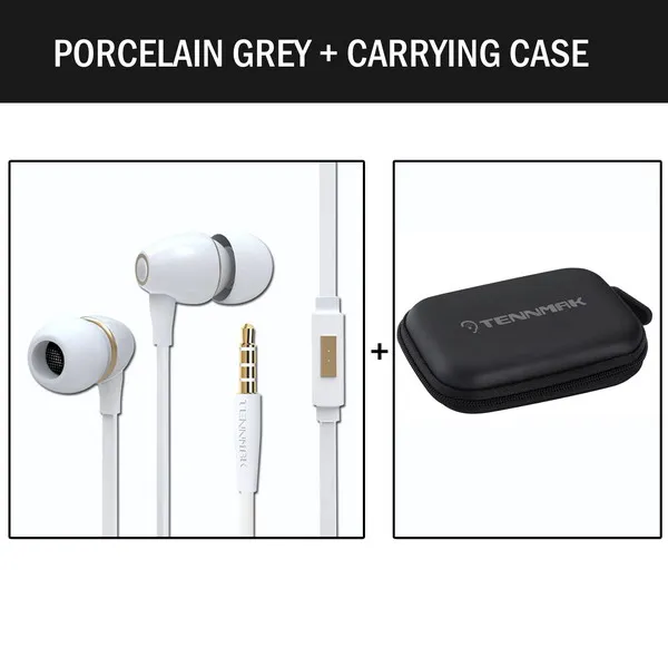 gold carrying case TENNMAK фарфоровые наушники 3,5 мм высококачественные металлические наушники* 3 цвета - Цвет: gold carrying case