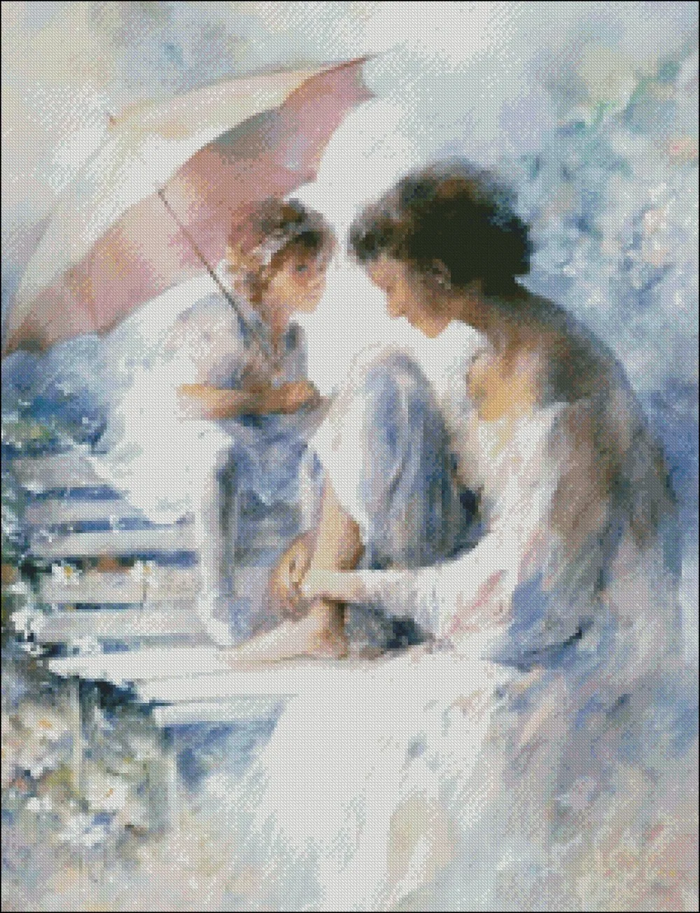 Набор для вышивки крестиком &quotдрагоценный момент&quot-ручная работа рукоделие 14 ct