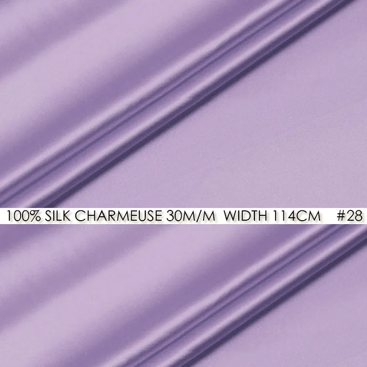 CNUM SS11430-2 100% шелк сатин/чистый цвет 1725-1765/шелк ткань тяжелая/W:1.25yd T:30 момме/единица: M