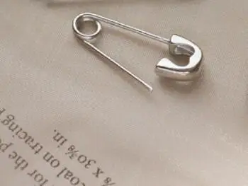 Small silver 1 шт., 925 пробы, серебряные, персональные хипстерские серьги в стиле хип-хоп для мужчин и женщин - Окраска металла: Small silver