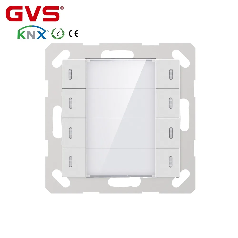 Новинка 2018 KNX GVS K bus стандартный европейский размер 55 мм переключатель сенсорный 4