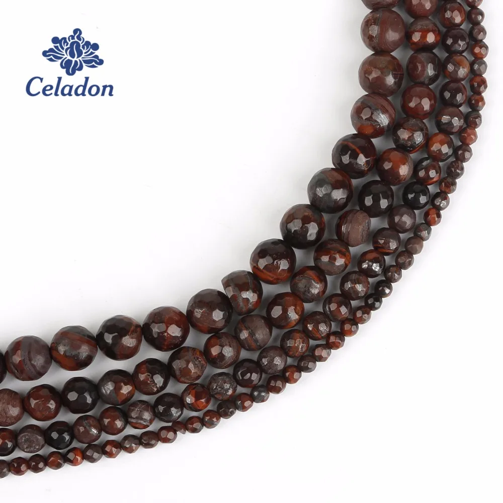 Factory Price Wholesale Red Tiger Eye Round Beads For Jewelry Making Bracelet Necklace 15&quot Pick Size 4mm 6mm 8mm 10mm | Украшения и