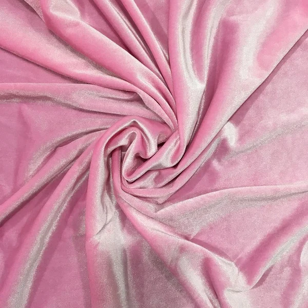 Baby pink (S042) Бархат стрейч, 97% PES, 3% спандекс, велюровая ткань бархат стрейч ткань, 150 см, 230 gsm, швейная одежда, мода DIY красный, синий - Цвет: Baby pink (S042)