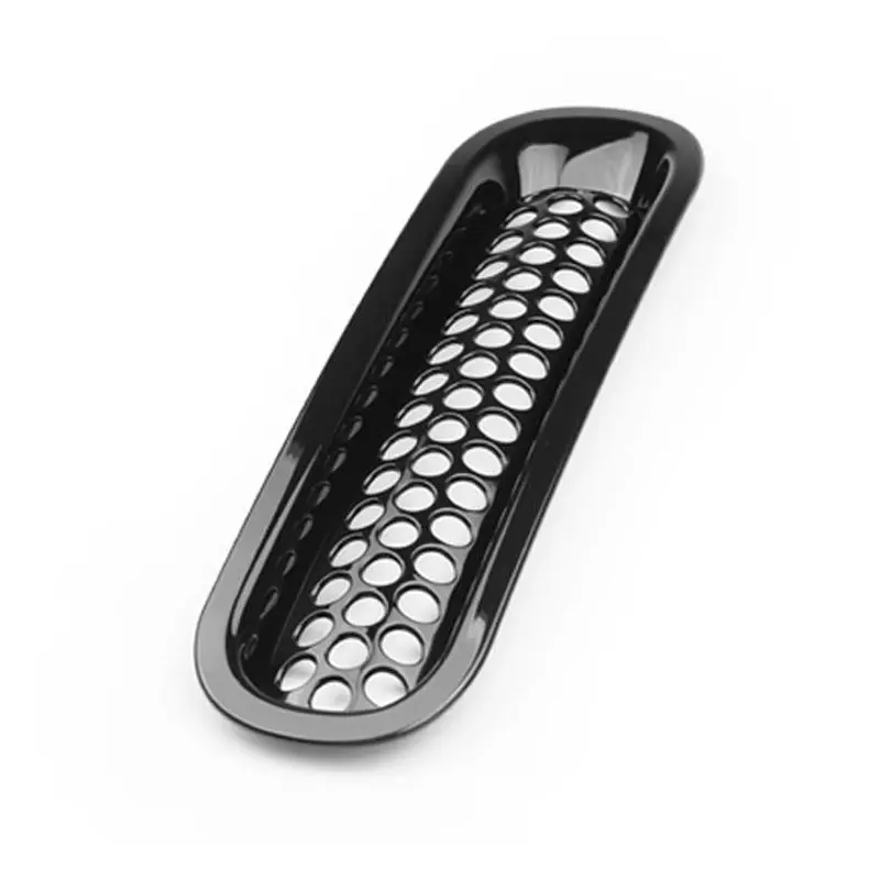 7 шт. Черная решетка переднего бампера с отверстием для ключа сетчатая вставка