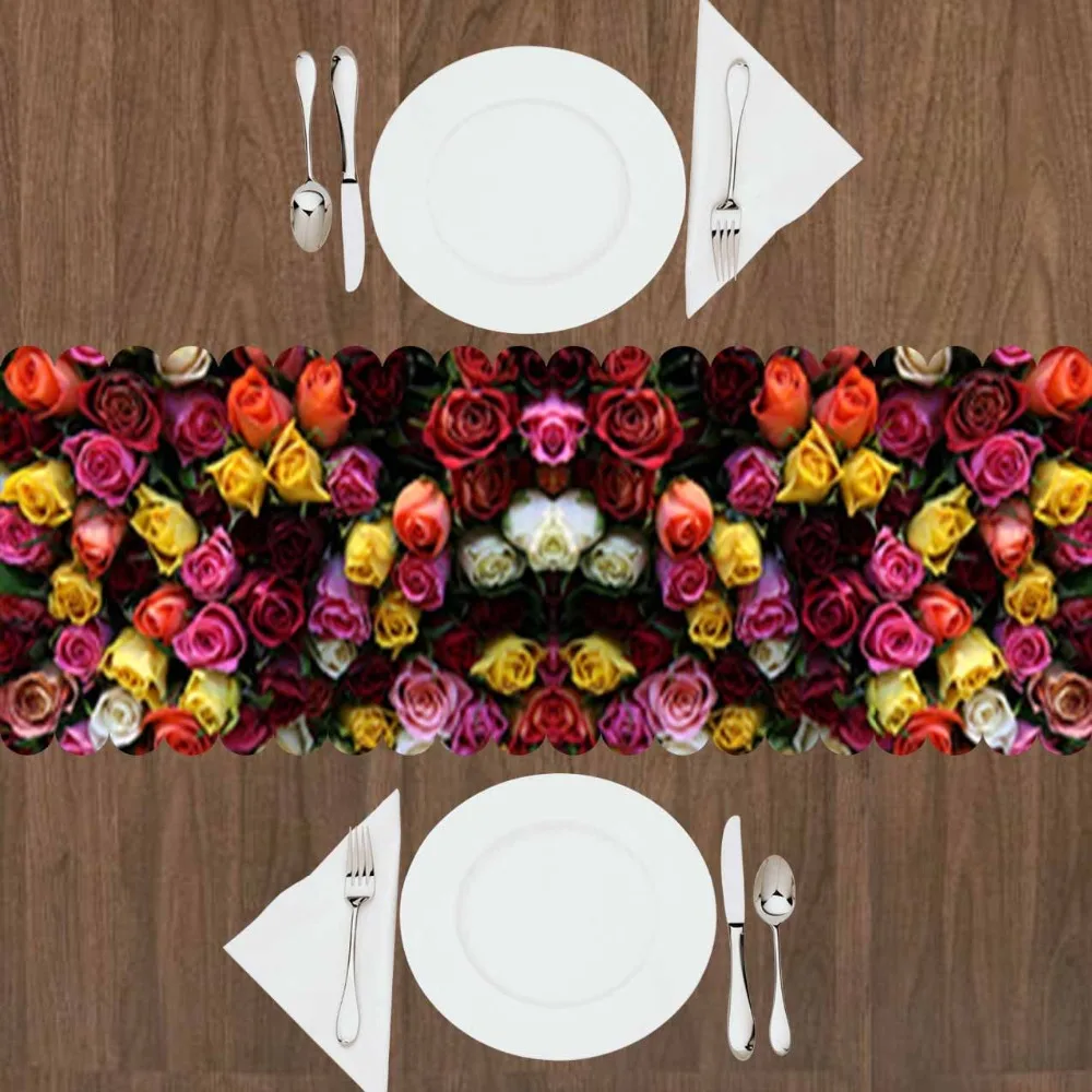 Еще желтая оранжевая красная розовая Смешанная Роза Цветочный 3d узор