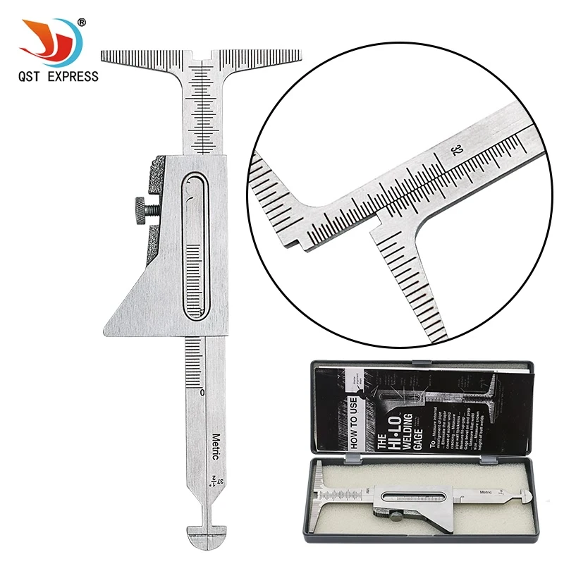 Qstexpress Hi. Lo-medidor de Solda Ultra Sonoro para Inspeção de Soldadores Ambos 32 mm & 371 Polegadas