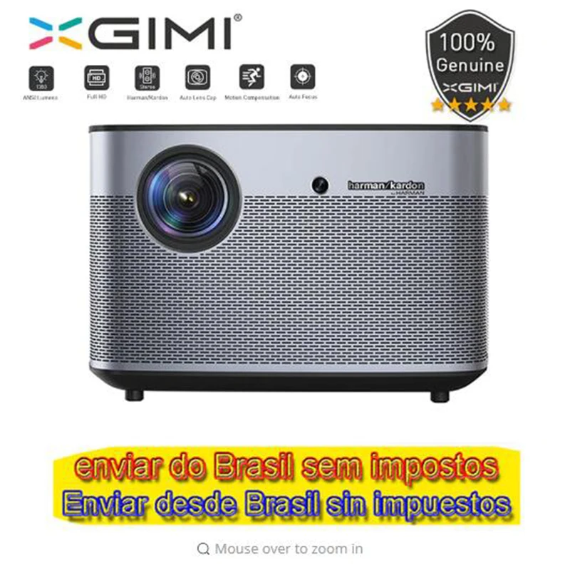 Проектор xgimi h2 1080P Full HD DLP 1350 ANSI люменов поддержка 4K Android tv Wi-Fi Bluetooth домашний