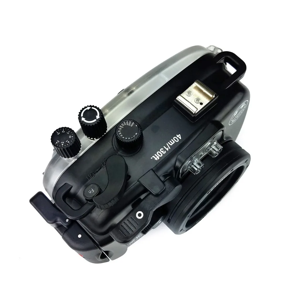Водонепроницаемый чехол Seafrogs для подводной камеры Fujifilm X100F + MEIKON 67mm Fisheye Lens Red Filter