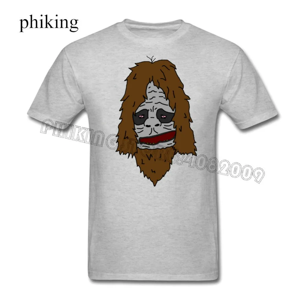 Summer The New Fashion For Sleeve Men's Print Crew Neck Sassy Sasquatch Colour Short-Sleeve Tee | Мужская одежда