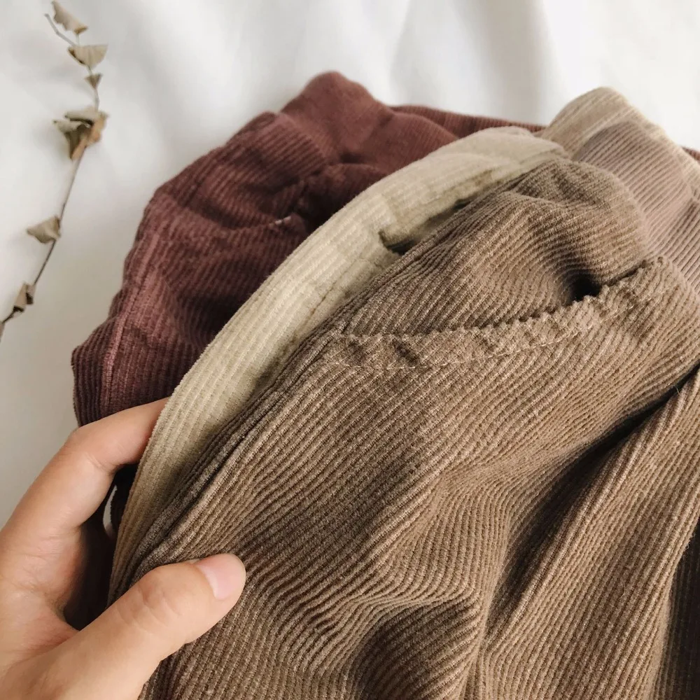 WLG/зимние вельветовые плотные штаны для мальчиков и девочек Детские теплые