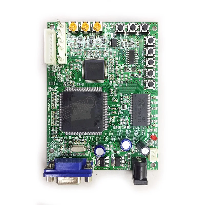 3 шт. RGB CGA EGA YUV К VGA/CGA к VGA HD видео конвертер 06/VGA выход-игровые аксессуары для аркадной игровой машины