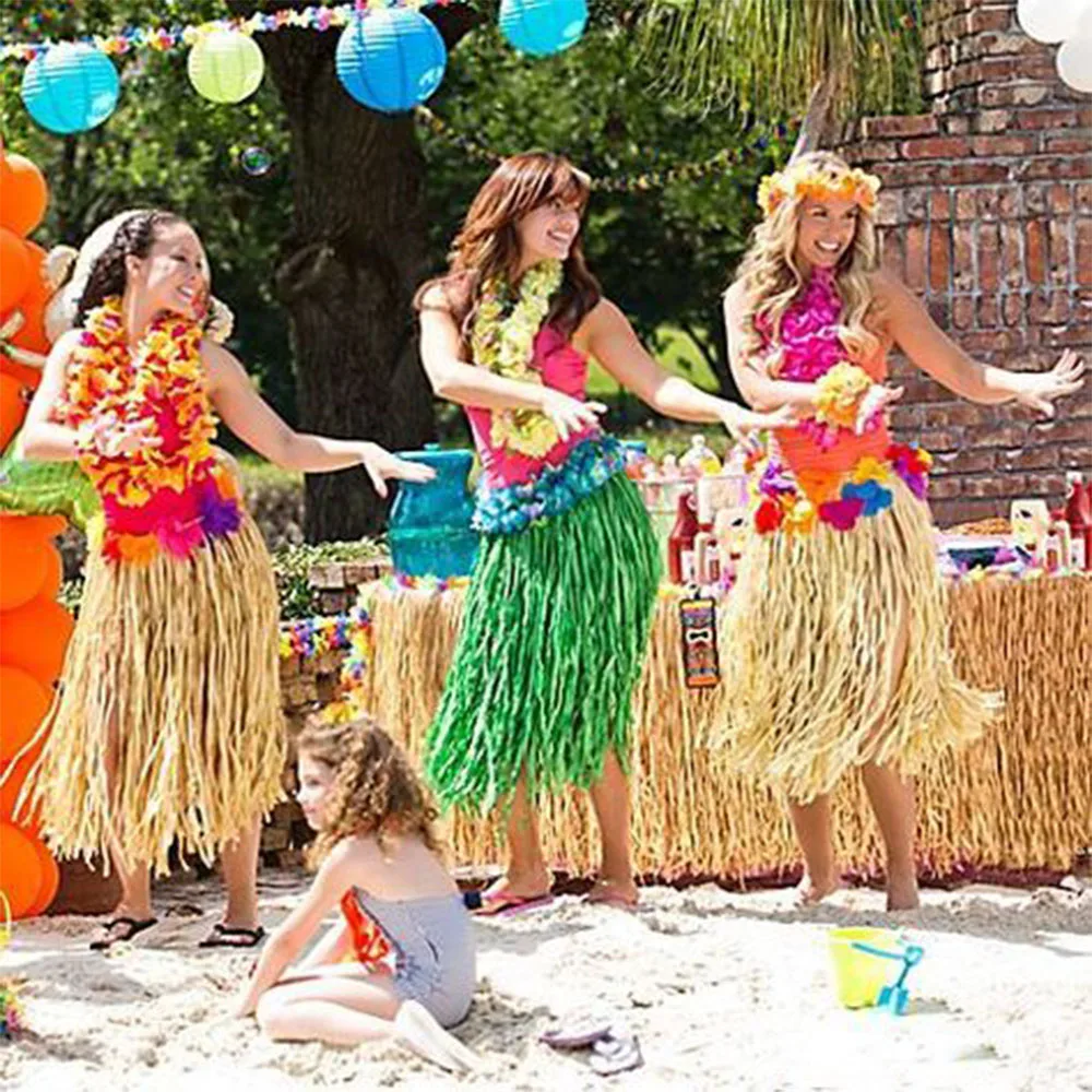 30/40/60/80 см Гавайская Юбка Hula Grass пляж луau вечерние украшения танец хула платье
