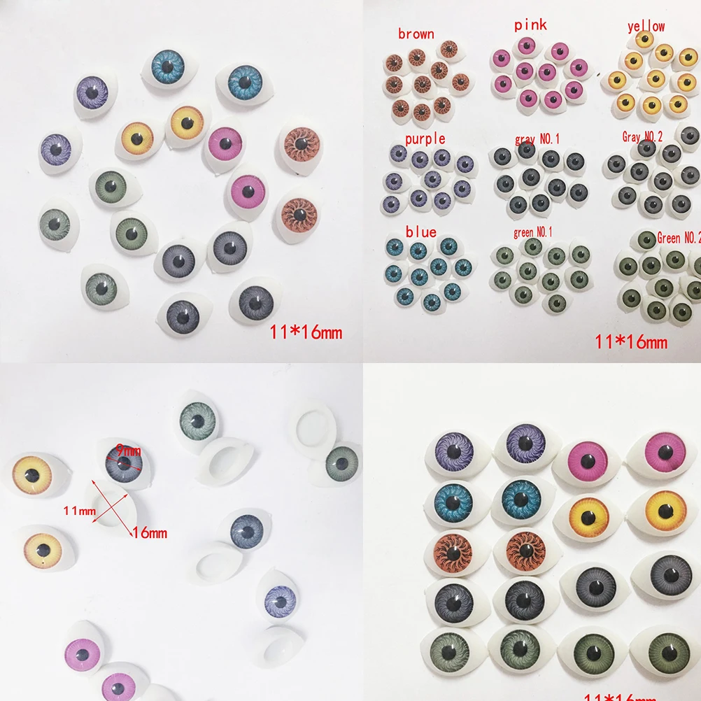 18 звёзд овальные полые кукольные глаза глазные яблоки игрушки хобби милые для