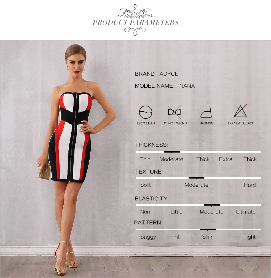 Adyce новое летнее облегающее Бандажное платье для женщин Vestidos сексуальное Клубное платье миди без бретелек Подиумные вечерние платья знаменитостей