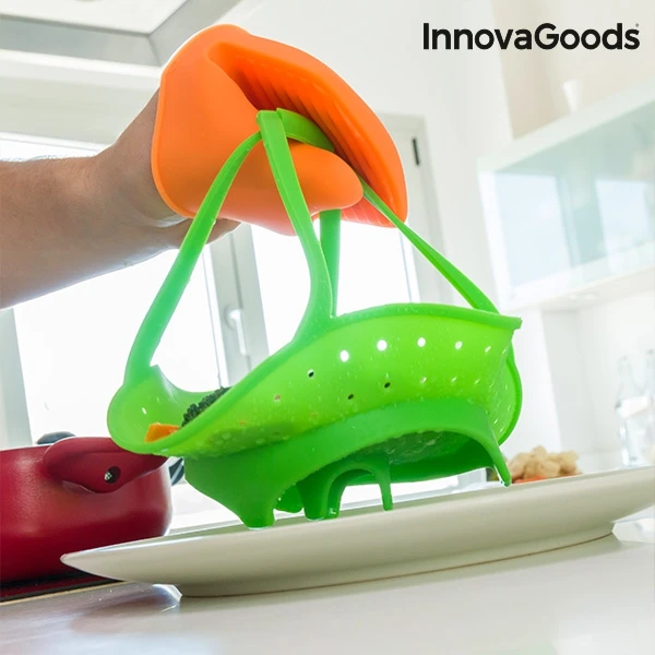 Innovagoods Vaporera para Verduras Plegable Silicona Cocina Fashion Comida saludable здоровая еда Verde | Дом и сад