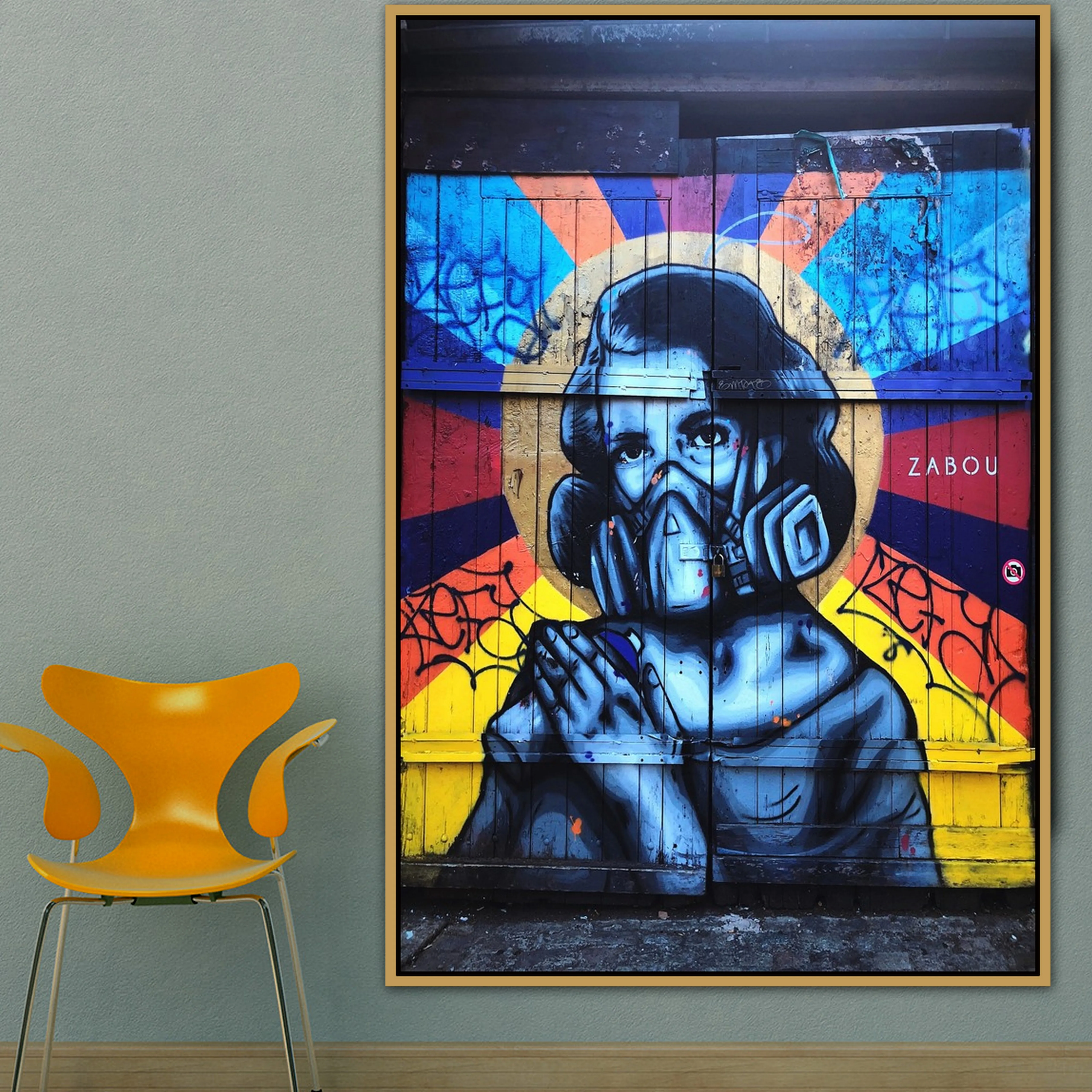 Девушка городские уличные художественные граффити настенные постеры фото