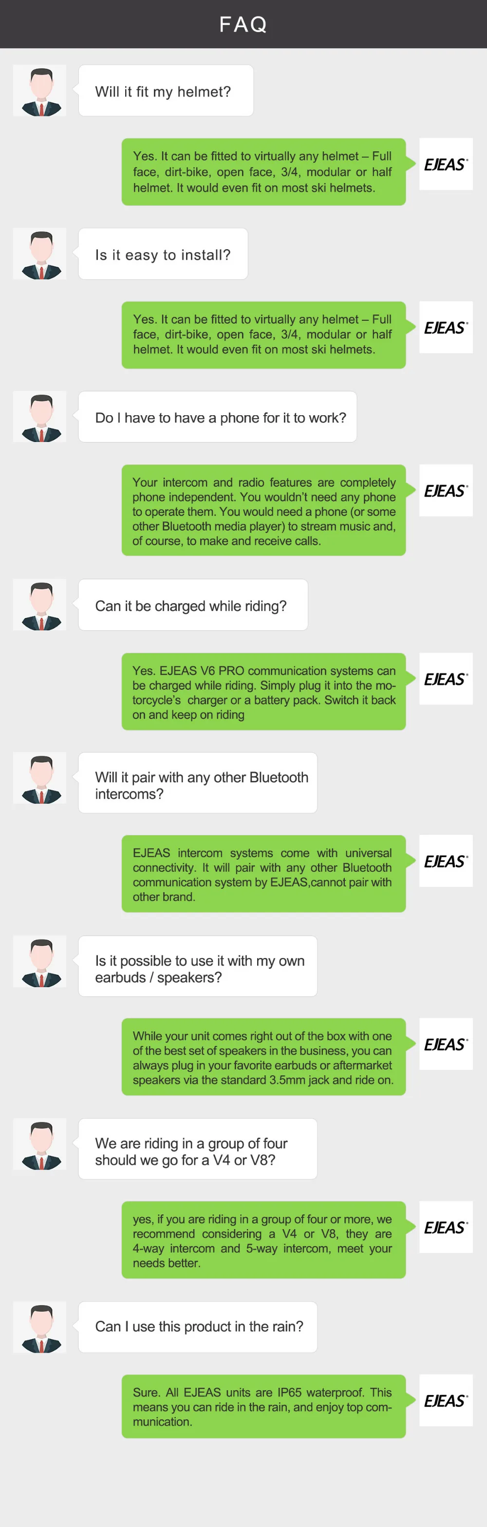 EJEAS V6 Pro Интерком шлем Bluetooth гарнитура 850 мАч Intercomunicador микрофон металлический зажим MP3 gps 1200 м для 6 гонщиков
