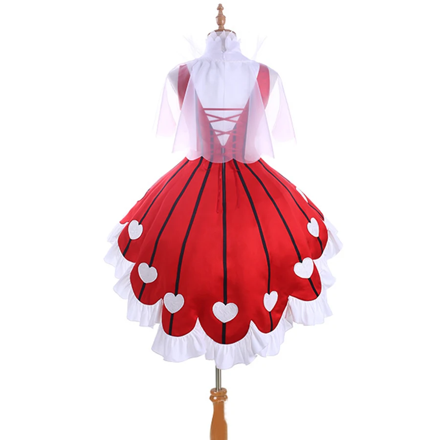 2018 аниме Cardcaptor Clearcard Kinomoto Sakura Косплей Костюм OP2 Сердце розы игры битва платье