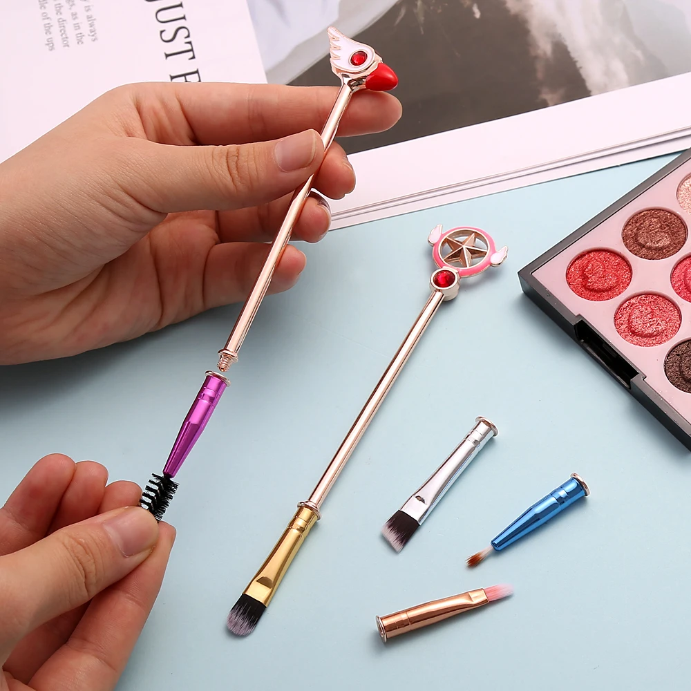 Сейлор Мун Аниме DIY Кисти для макияжа набор вращающихся сменных кистей выделения