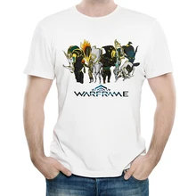 Warframe Футболка белая Цвет Мужская модная футболка с короткими