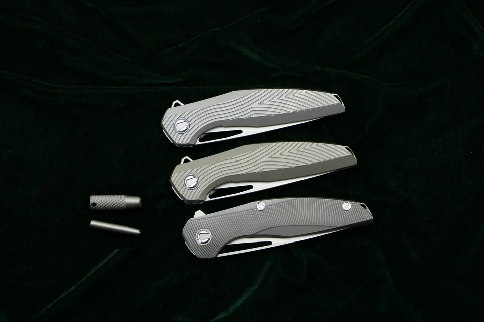 Зеленый шип Топ M390 складной нож F111 титановая ручка Флиппер EDC карманный охотничий тактический нож Ручные инструменты