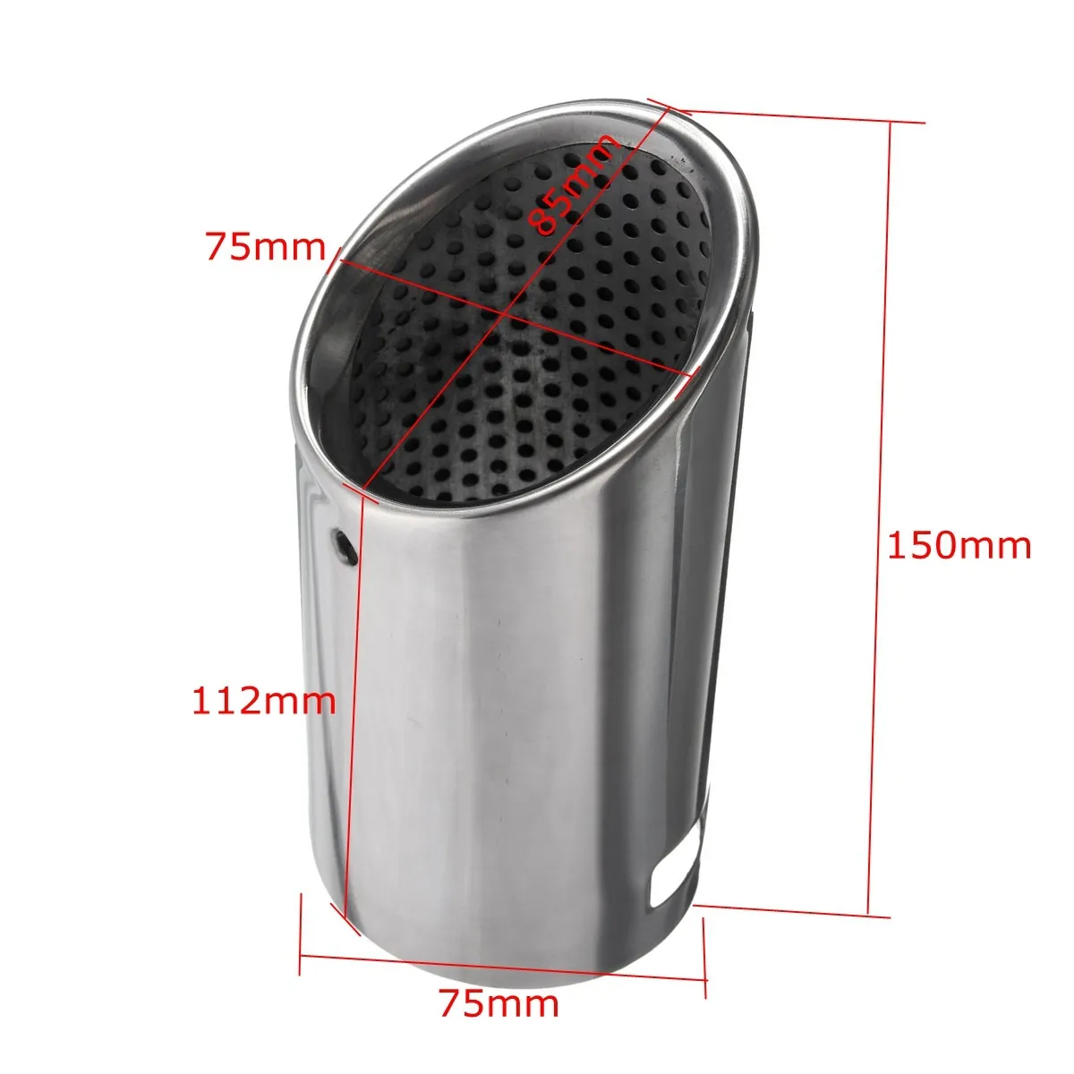 Пара хромированных выхлопных труб из нержавеющей стали для автомобиля VW EOS 2006 2014