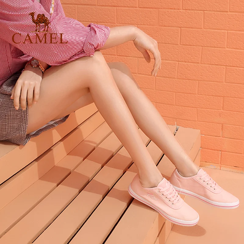 CAMEL/Новинка модные повседневные тонкие туфли женская тканевая Удобная низкая