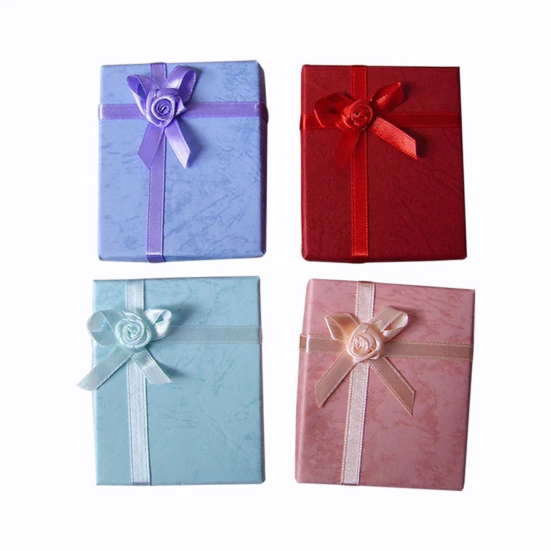 24 шт. бумажная шкатулка для ювелирных изделий 7x8x2 5 см|box with sponge|gift boxgift boxes free shipping |