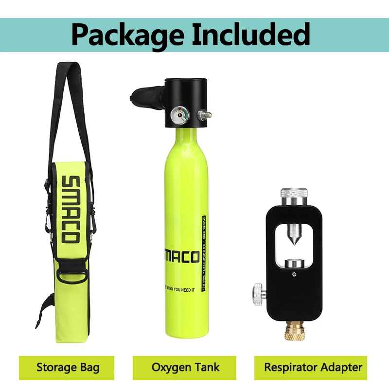 500 ML дайвинг оборудования мини Дайвинг кислорода дыхания Танк Air Tank ручной насос