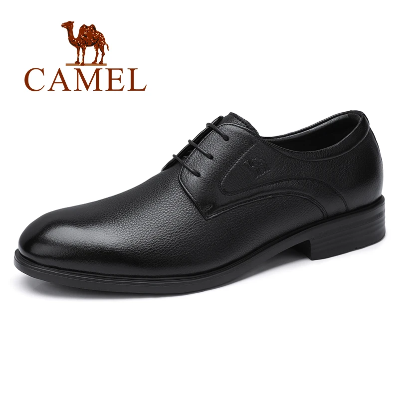 CAMEL/Новинка; Мужские модельные туфли в деловом стиле из натуральной кожи; офисные Повседневные Удобные туфли из мягкой мятой кожи; Легкие устойчивые туфли дерби; S