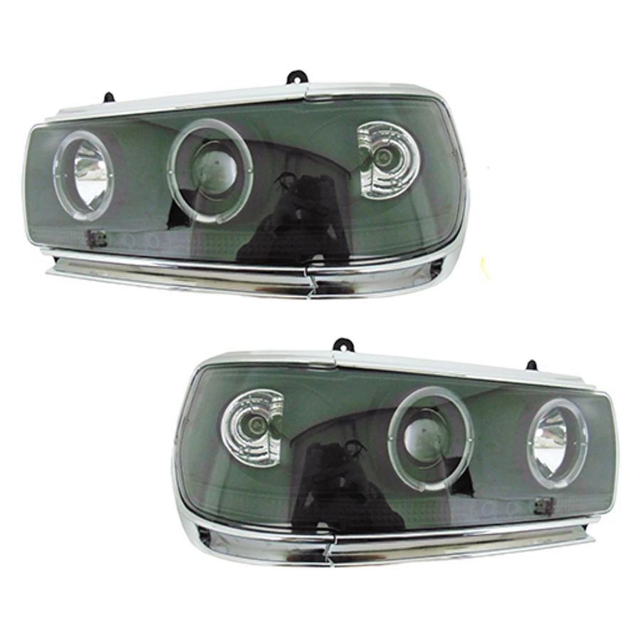 Комплект фар для TOYOTA LAND CRUISER 80 1990 1991 1992 1993 1994 1995 1996 1997 1998 пара черных тюнинга