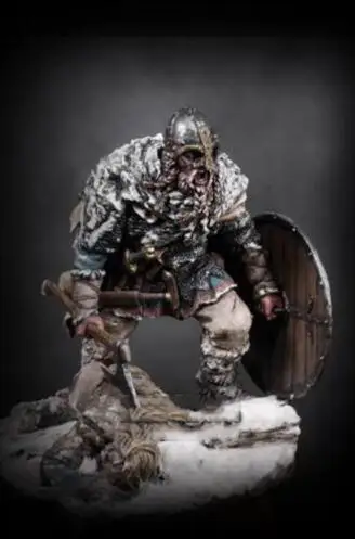 1/24 шкала Неокрашенная резиновая фигурка Viking Hunter 75 мм|Наборы для сборки моделей| |