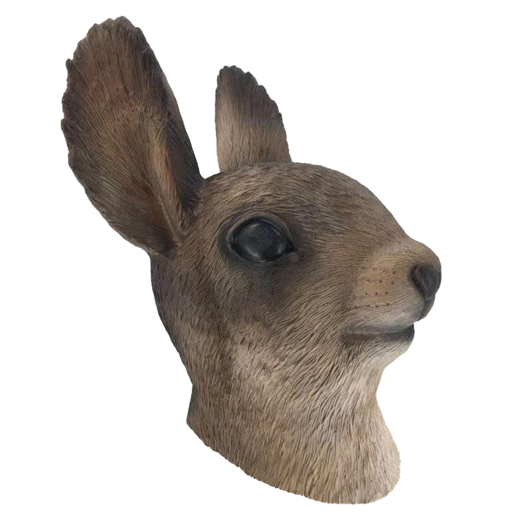 Кролик кролик латексная маска на голову животного костюм Хэллоуин необычная