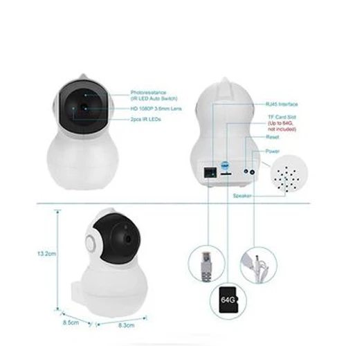 Security camera Mini Camera CCTV WiFi IP 1080 P P2P Audio | Безопасность и защита