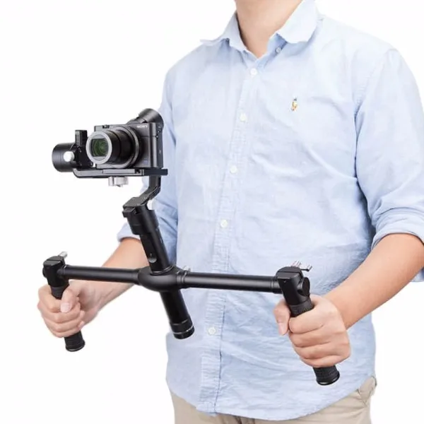 Zhiyun двойной Ручка Скоба для Zhiyun кран 2 3-осевой стабилизатор Gimbal рук руль для Zhiyun 3-осное