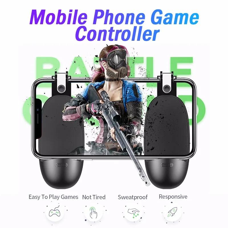 Игровой контроллер PUBG, геймпад АБС-пластик L1 R1, пусковая кнопка, стрельба бесплатно, пожарный джойстик, геймпад для IOS, Android, мобильного телефона