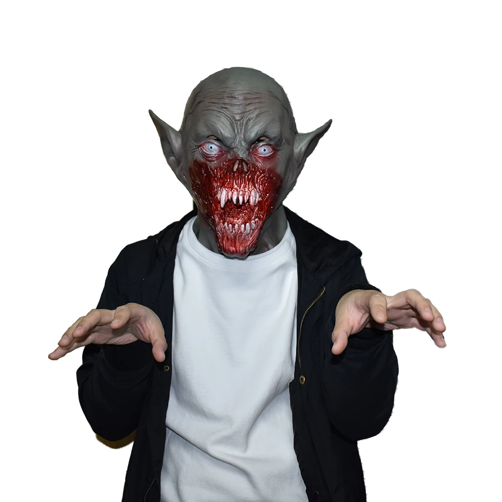 Маска вампира Kurten Demon Zombie страшный взрослый костюм на Хэллоуин вечерние