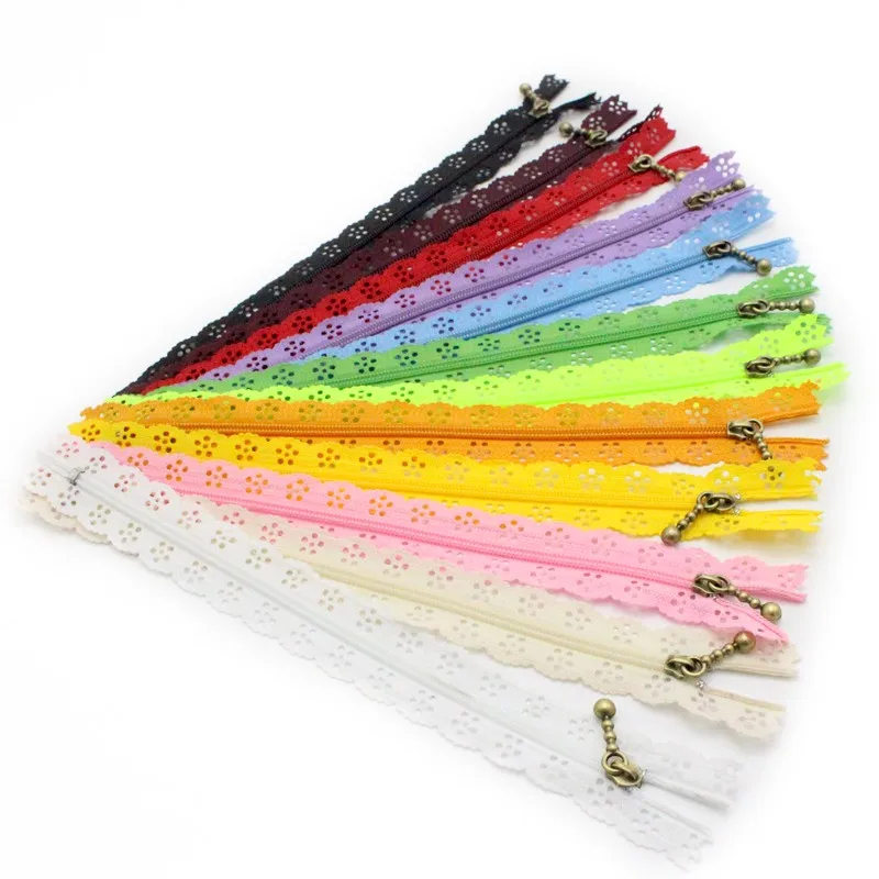 20cm Nylon Coil Beautiful Lace Zippers for DIY bag Tailor Sewer Craft Retail Free Delivery | Дом и сад